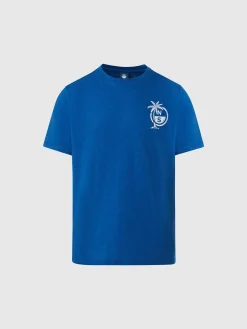 T-shirts^North Sails 'T-shirt With Palm Tree Print OCEAN BLUE