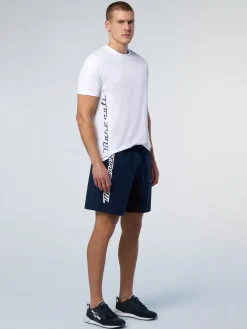 T-shirts^North Sails 'T-shirt With Patterned Trident WHITE