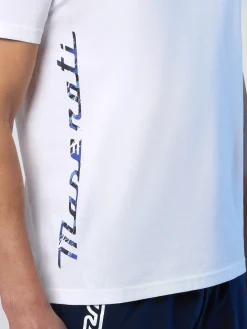 T-shirts^North Sails 'T-shirt With Patterned Trident WHITE