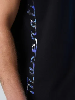 T-shirts^North Sails 'T-shirt With Patterned Trident BLACK