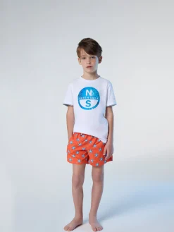 T-shirts^North Sails 'T-shirt With Photo Print Logo WHITE