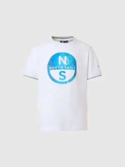 T-shirts^North Sails 'T-shirt With Photo Print Logo WHITE