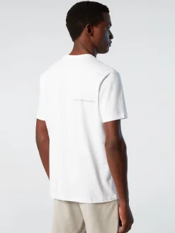 Outlet^North Sails 'T-shirt With Reflective Logo WHITE