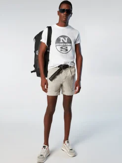Outlet^North Sails 'T-shirt With Reflective Logo WHITE
