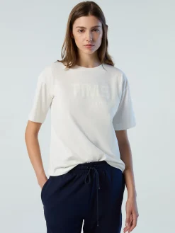 Outlet^North Sails 'T-shirt With Slogan Prints MARSHMALLOW