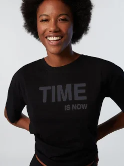 Outlet^North Sails 'T-shirt With Slogan Prints BLACK