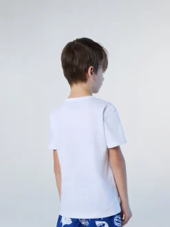 T-shirts^North Sails 'T-shirt With Striped Print WHITE