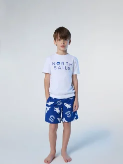 T-shirts^North Sails 'T-shirt With Striped Print WHITE