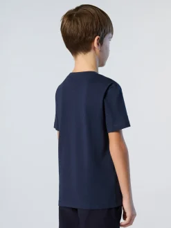 T-shirts^North Sails 'T-shirt With Striped Print NAVY BLUE