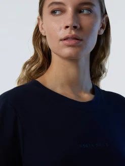 T-shirts & Tops^North Sails 'T-shirt With Tonal Print NAVY BLUE