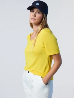 T-shirts & Tops^North Sails 'Viscose V-neck T-shirt LEMON