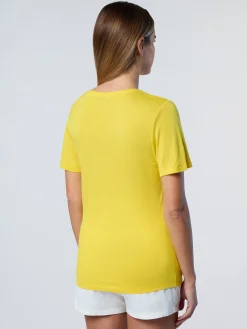 T-shirts & Tops^North Sails 'Viscose V-neck T-shirt LEMON