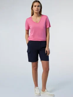 T-shirts & Tops^North Sails 'Viscose V-neck T-shirt CHATEAU ROSE