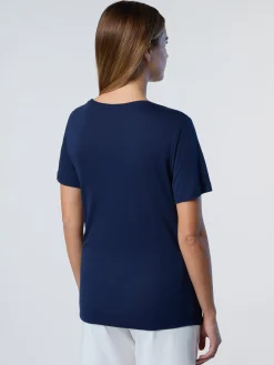 T-shirts & Tops^North Sails 'Viscose V-neck T-shirt NAVY BLUE