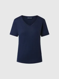 T-shirts & Tops^North Sails 'Viscose V-neck T-shirt NAVY BLUE