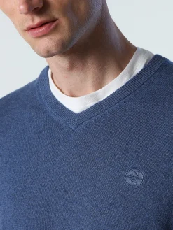 Outlet^North Sails 'V-neck Jumper DARK DENIM