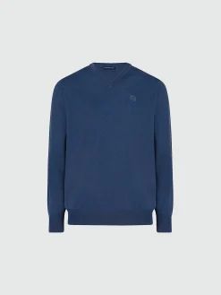 Outlet^North Sails 'V-neck Jumper DARK DENIM