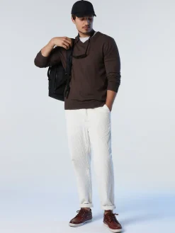 Outlet^North Sails 'V-neck Jumper COCOA MELANGE