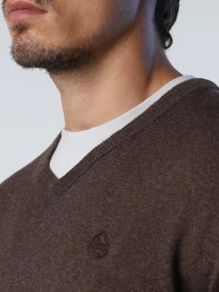 Outlet^North Sails 'V-neck Jumper COCOA MELANGE