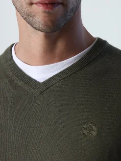 Outlet^North Sails 'V-neck Jumper IVY GREEN