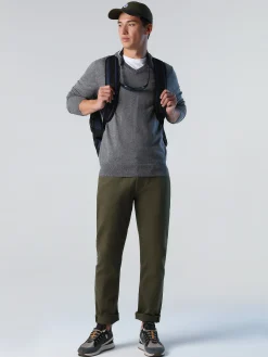 Outlet^North Sails 'V-neck Jumper MEDIUM GREY MELANGE