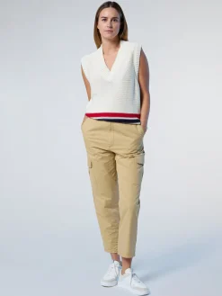 Sweaters & Cardigans^North Sails 'V-neck Varsity Vest MARSHMALLOW