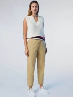 Sweaters & Cardigans^North Sails 'V-neck Varsity Vest MARSHMALLOW