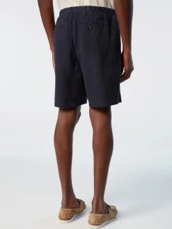 Outlet^North Sails 'Washed Cotton-linen Shorts NAVY BLUE