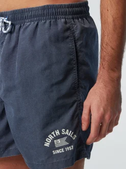 Outlet^North Sails 'Washed Fabric Swim Shorts DARK DENIM