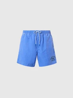 Outlet^North Sails 'Washed Fabric Swim Shorts CORNFLOWER BLUE