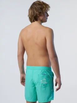 Beachwear^North Sails 'Washed Nylon Swim Shorts CERAMIC
