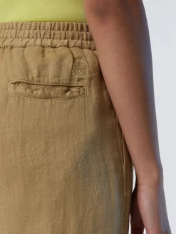 Trousers^North Sails 'Wide-leg Linen Pants HONEY