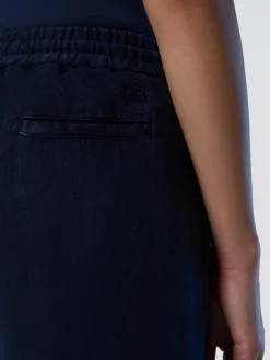 Trousers^North Sails 'Wide-leg Linen Pants NAVY BLUE